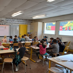 La classe au travail